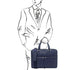 Treviso - Leather laptop briefcase